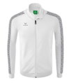 Erima Sportjacke Essential Team Tracktop - bequem, Rippbündchen, Seitentaschen weiss/dunkelgrau Jungen