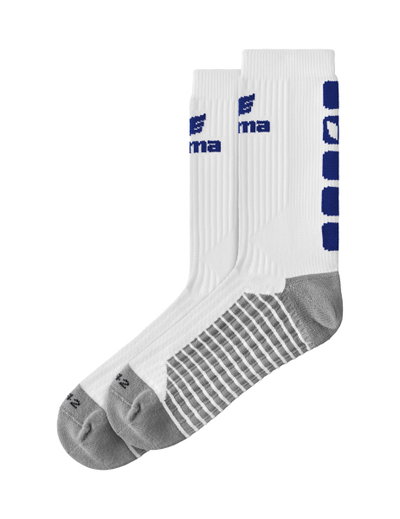 Erima Sportsocke Crew 5-Cubes weiss/navyblau - 1 Paar