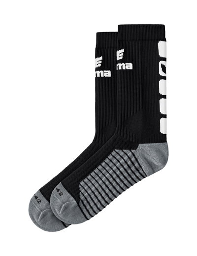 Erima Sportsocke Crew 5-Cubes schwarz/weiss - 1 Paar