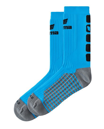 Erima Sportsocke Crew 5-Cubes curacaoblau/schwarz - 1 Paar