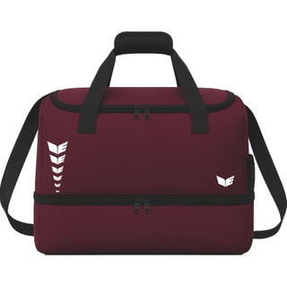 Erima sports bag Intro with bottom compartment (Size L - 81 litres) burgundy 60x33x41cm