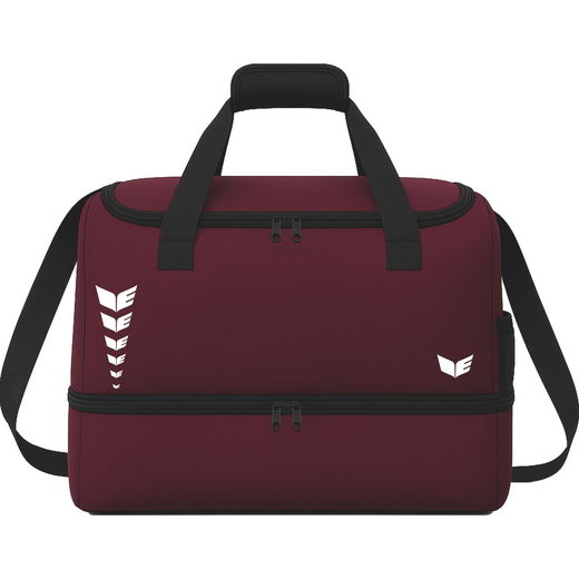 Erima Sporttasche Intro mit Bodenfach (Größe M - 53,5 Liter) bordeauxrot 50x29x37cm
