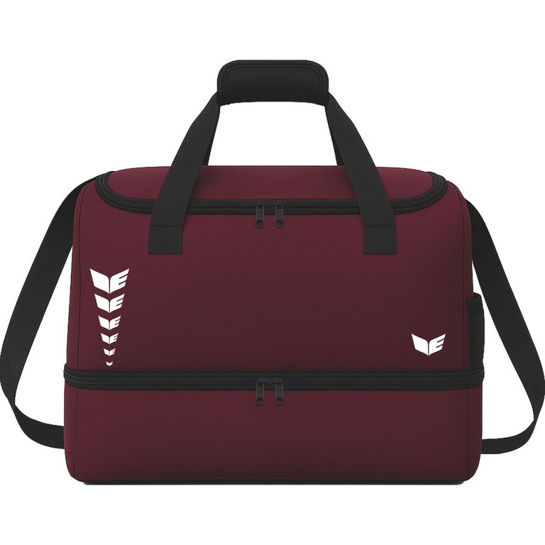 Erima Sporttasche Intro mit Bodenfach (Größe M - 53,5 Liter) bordeauxrot 50x29x37cm