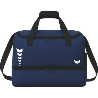 Erima sports bag Intro with bottom compartment (Size S - 33 litres) navy blue 40x25x33cm