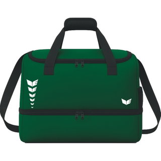 Erima sports bag Intro with bottom compartment (Size S - 33 litres) emerald green 40x25x33cm