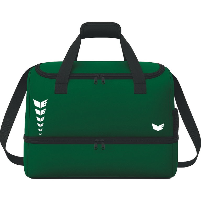 Erima Sporttasche Intro mit Bodenfach (Größe S - 33 Liter) smaragdgrün 40x25x33cm