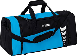 Erima Sports Bag Six Wings (Size M - 49.5 Litres) Curacao Blue/Black 61x29x28cm
