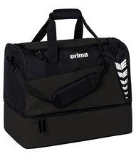 Erima Sports Bag Six Wings with Bottom Compartment (Size L - 94.5 Litres) Black 60x35x45cm