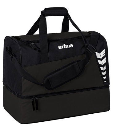 Erima Sporttasche Six Wings mit Bodenfach (Größe L - 94,5 Liter) schwarz 60x35x45cm