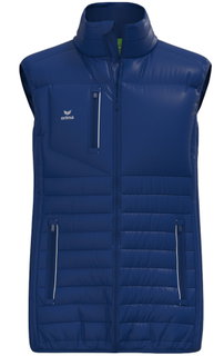 Erima CMPT Puffer Gilet (Stand-up collar, lightweight) navy blue men's