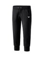 Erima Freizeithose 3/4 Sweat Pant (bequeme, dehnbar, Baumwolle, mit Bündchen) schwarz Damen