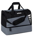 Erima Sporttasche Six Wings mit Bodenfach (Größe M - 60 Liter) grau/schwarz 50x30x40cm