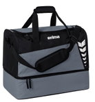 Erima Sporttasche Six Wings mit Bodenfach (Größe M - 60 Liter) grau/schwarz 50x30x40cm