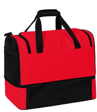 Erima sports bag Six Wings with bottom compartment (Size S - 35 litres) red/black 40x25x35cm