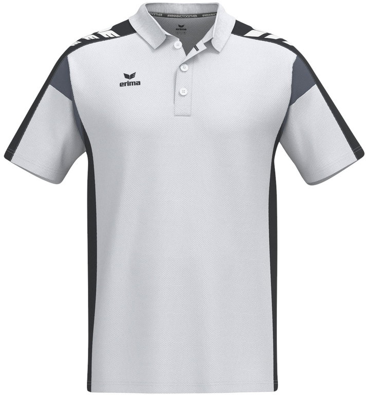 Erima Tennis-Polo Celebrate 125 Function (100% rec. Polyester, schnelltrocknend) weiss/schwarz Herren