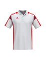 Erima Tennis-Polo Celebrate 125 Function (100% rec. Polyester, schnelltrocknend) weiss/rot Herren