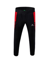Erima Training Pants Six Wings Worker long (100% Polyester, sporty fit) black/red Boys