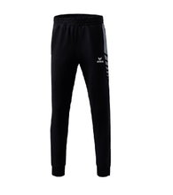 Erima Traingshose Six Wings Worker lang (100% Polyester, sportliche Passform) schwarz/grau Herren