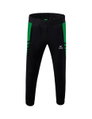 Erima Traingshose Six Wings Worker lang (100% Polyester, sportliche Passform) schwarz/smaragd Jungen