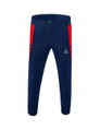 Erima Traingshose Six Wings Worker lang (100% Polyester, sportliche Passform) navyblau/rot Herren
