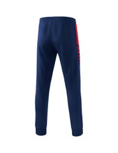 Erima Traingshose Six Wings Worker lang (100% Polyester, sportliche Passform) navyblau/rot Jungen