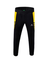 Erima Training Pants Six Wings Worker long (100% Polyester, sporty fit) black/yellow Men