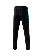Erima Traingshose Six Wings Worker (100% Polyester, sportliche Passform) lang schwarz/curacaoblau Jungen