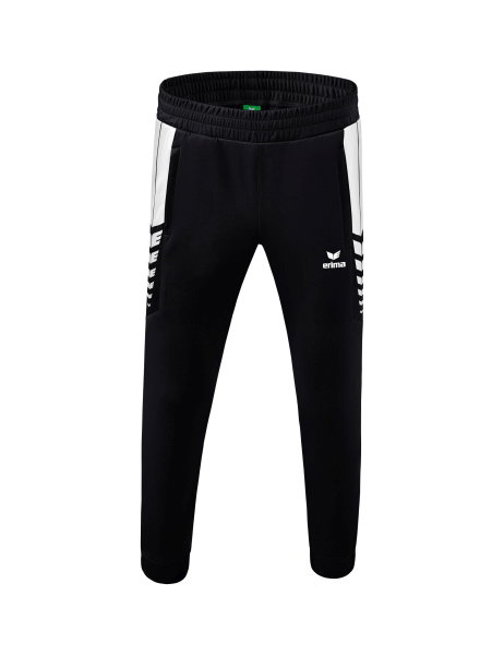 Erima Training Pants Six Wings Worker long (100% Polyester, sporty fit) black/white Men