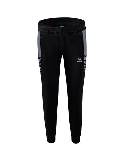Erima Traingshose Six Wings Worker lang (100% Polyester, sportliche Passform) schwarz/grau Damen