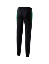 Erima Training Pants Six Wings Worker long (100% Polyester, sporty fit) black/emerald Women