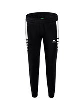 Erima Training Pants Six Wings Worker long (100% Polyester, sporty fit) black/white Women