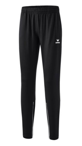 Erima Trainingshose Performance (strapazierfähig, dehnbar und super leicht) lang schwarz/weiss Damen
