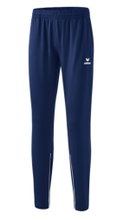 Erima Performance Training Trousers (durable, stretchy and super lightweight) long navy blue/white Ladies