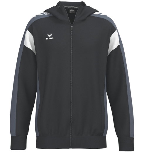 Erima Celebrate 125 Training Jacket with Hood (breathable, 100% polyester) black/grey children