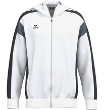 Erima Celebrate 125 Training Jacket with Hood (breathable, 100% polyester) white/black children