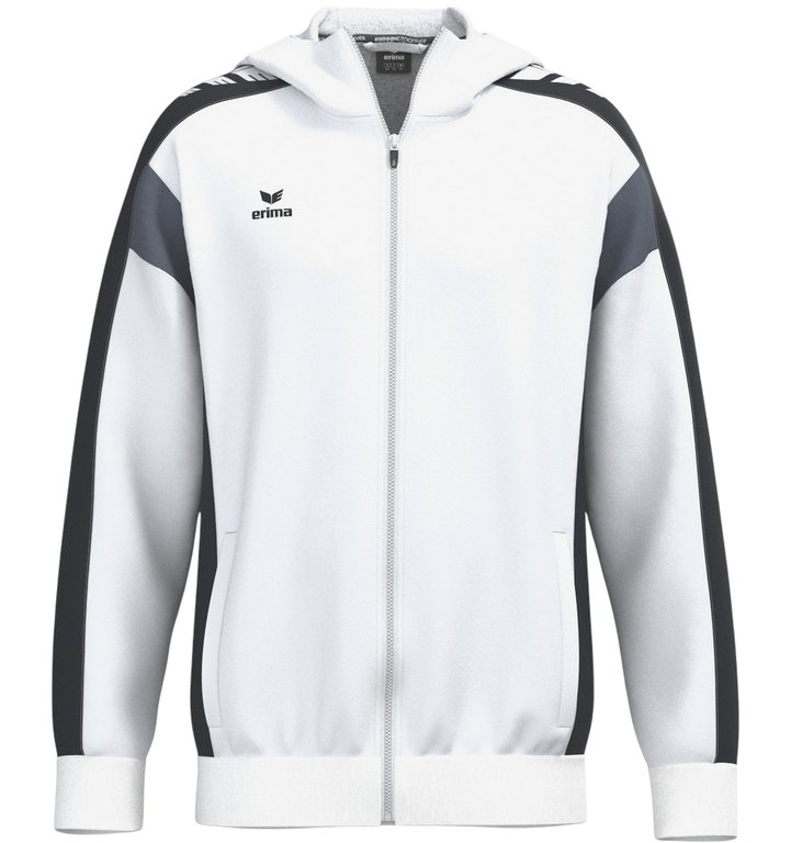 Erima Trainingsjacke Celebrate 125 mit Kapuze (atmungsaktiv, 100% Polyester) weiss/schwarz Kinder
