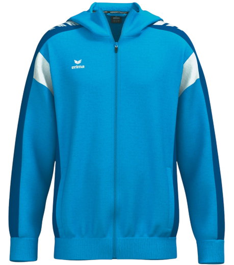 Erima Trainingsjacke Celebrate 125 mit Kapuze (atmungsaktiv, 100% Polyester) curacaoblau Kinder