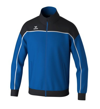 Erima Trainingsjacke Change (rec. Polyester, hoher Tragekomfort) royalblau/schwarz/weiss Jungen