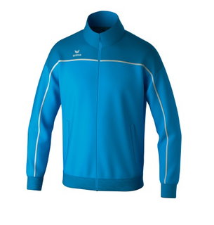 Erima Trainingsjacke Change (rec. Polyester, hoher Tragekomfort) curacaoblau/weiss Jungen