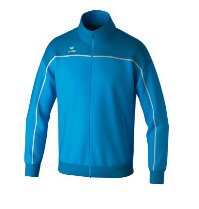Erima Trainingsjacke Change (rec. Polyester, hoher Tragekomfort) curacaoblau/weiss Jungen