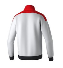 Erima Training Jacket Change (recycled Polyester, high wearing comfort) white/red/black boys