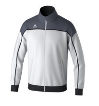 Erima Training Jacket Change (recycled Polyester, high wearing comfort) white/grey/black boys
