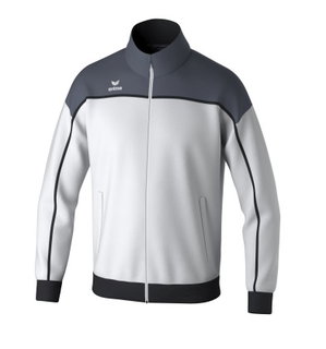 Erima Trainingsjacke Change (rec. Polyester, hoher Tragekomfort) weiss/grau/schwarz Jungen