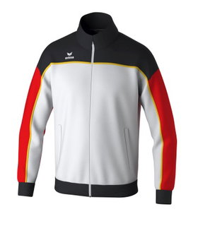 Erima Trainingsjacke Change (rec. Polyester, hoher Tragekomfort) weiss/schwarz/rot Jungen