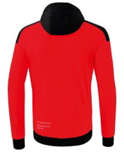 Erima Training Jacket Change with Hood (recycled Polyester, durable, with zip pockets) red/black Men