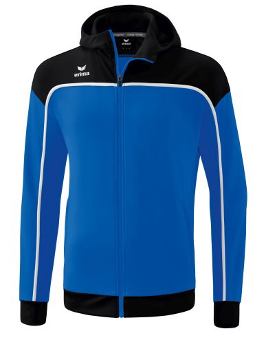 Erima Trainingsjacke Change mit Kapuze (rec. Polyester, strapazierfähig,Reißverschlusstaschen) blau/schwarz Herren