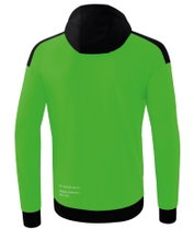 Erima Training Jacket Change with Hood (recycled polyester, durable, with zip pockets) green/black Men