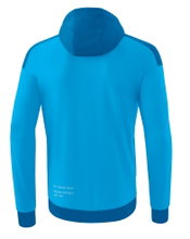 Erima Training Jacket Change with Hood (recycled Polyester, durable, with zip pockets) turquoise blue Men