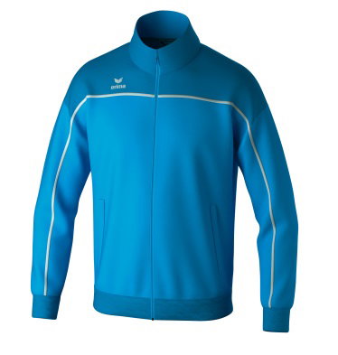 Erima Trainingsjacke Change (rec. Polyester, hoher Tragekomfort) curacaoblau/weiss Herren