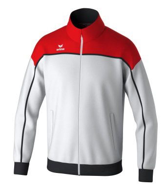 Erima Trainingsjacke Change (rec. Polyester, hoher Tragekomfort) weiss/rot/schwarz Herren